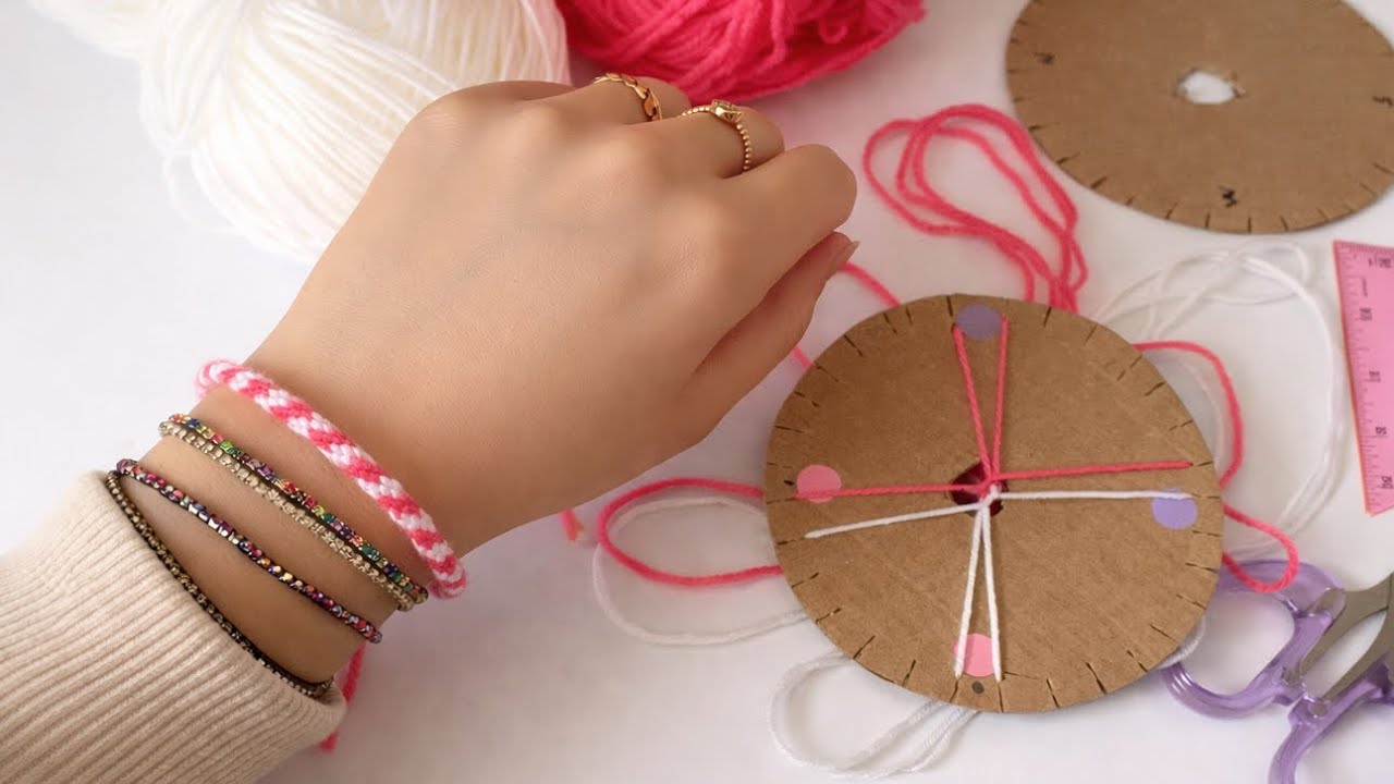 5 DAKİKADA KUMİHİMO BİLEKLİK YAPIMI 1 | Kumihimo Bracelet