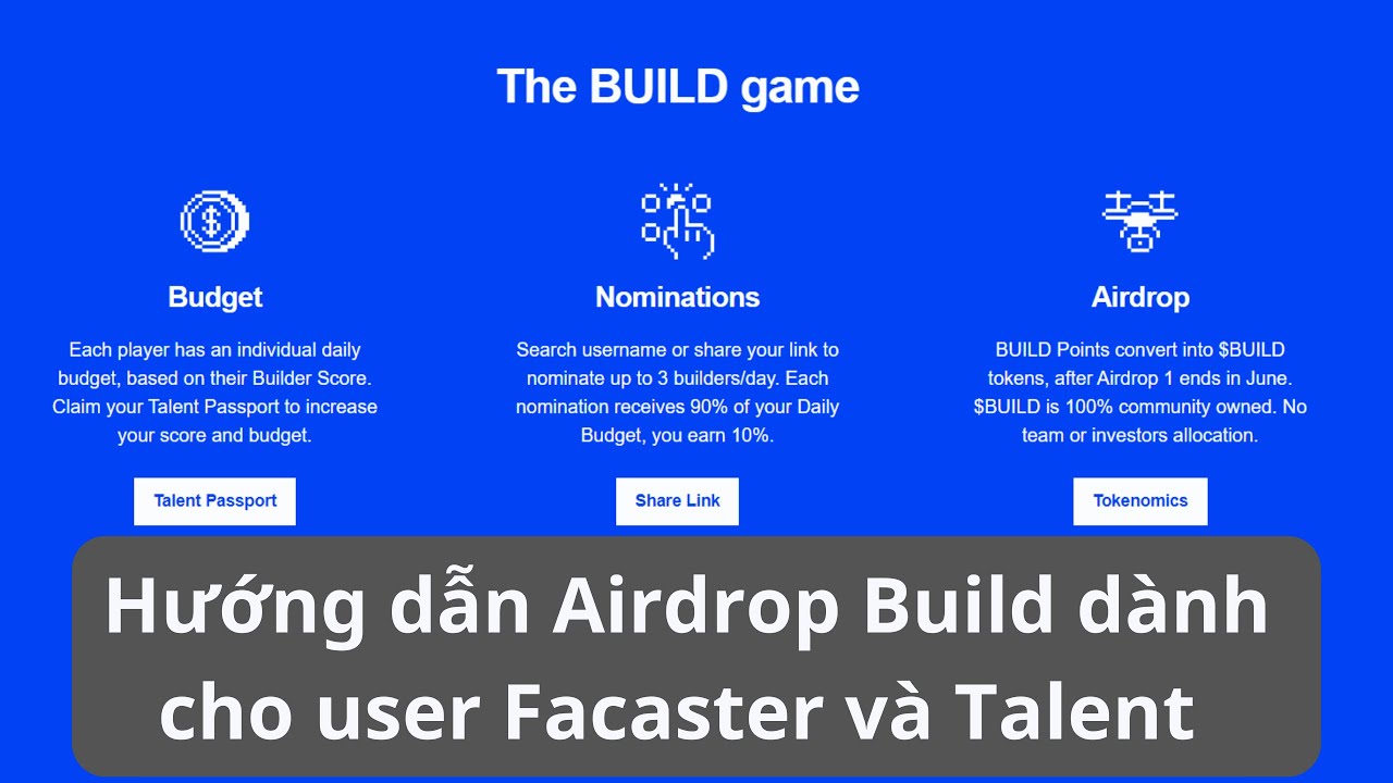 Hướng dẫn Airdrop Build hệ Base dành cho user Farcaster và Talent - YouTube