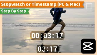 How to add Timer or Stopwatch or Timestamp on Video | CapCut PC Tutorial screenshot 2