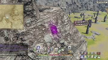 FFXIV Azim Steppe: Landing Spot Shu Climbing West Mountains OOB