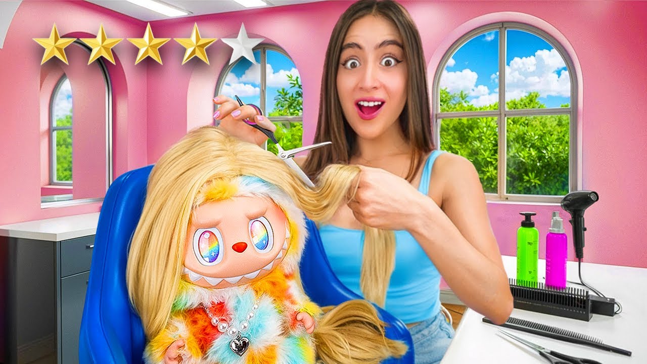 I turned my Treehouse into a Labubu HAIR SALON!