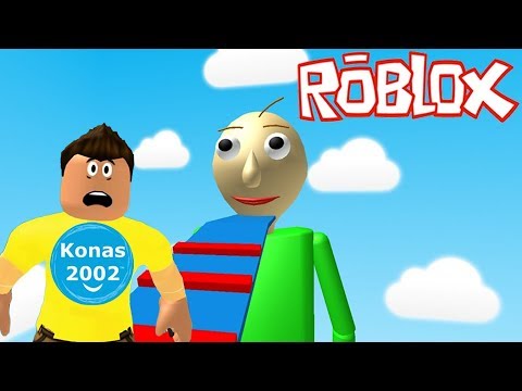 Roblox Escape Baldi Obby Roblox Gameplay Konas2002 Youtube
