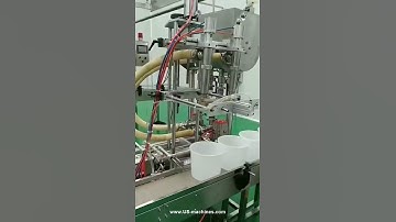 Automatic sauce soup big cup bottle double nozzles filling machine