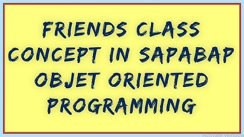 Friends class in SAP ABAP OOPS | ABAP Friend Class | Access private Components using friends class
