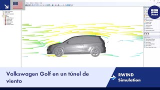 [EN] RWIND Simulation | Volkswagen Golf en un túnel de viento screenshot 5