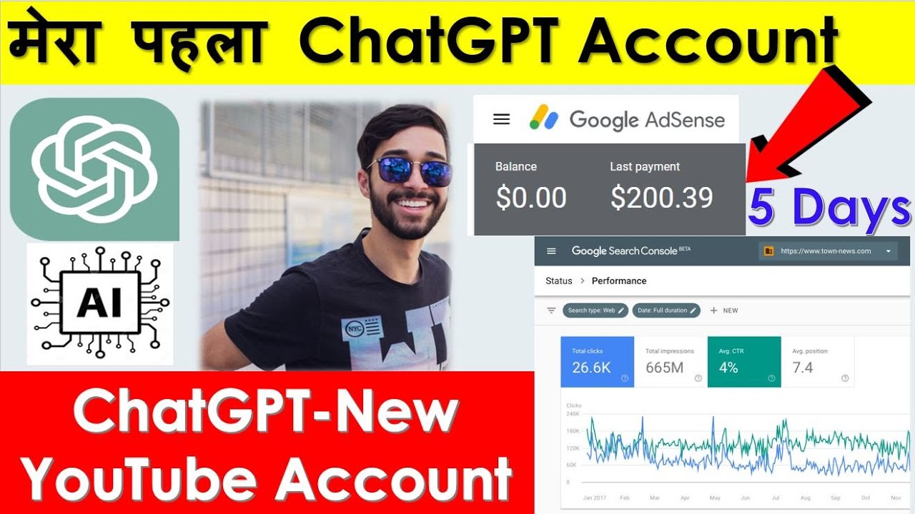 ChatGPT: Earn 200$ per day using Unique Youtube Account via ChatGPT 