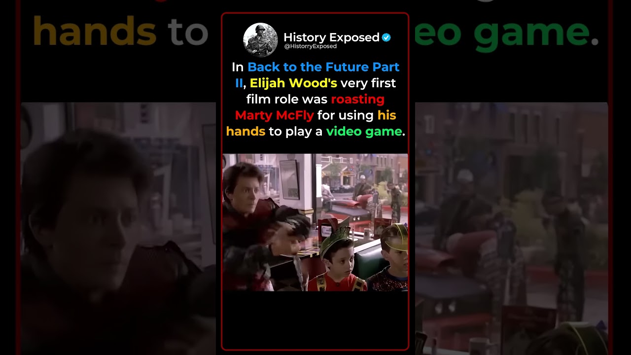 Elijah Wood's First Movie Role Was Absolutely Savage 😂🎮