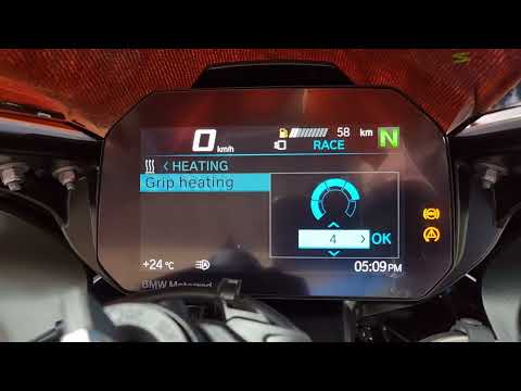 2021 BMW S1000RR TFT Coding options | 16K RPM Tacho | Fuel Light Removal | Level 5 Heated Grips