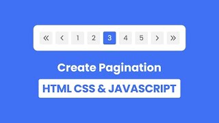 How To Make Pagination In Website Using HTML CSS And JavaScript