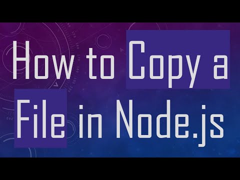 How to Copy a File in Node.js