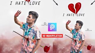 PicsArt Velentine Day I Hate Love Photo Editing Tutorial - HD MANIPULATION Photo Editing 2021 screenshot 5