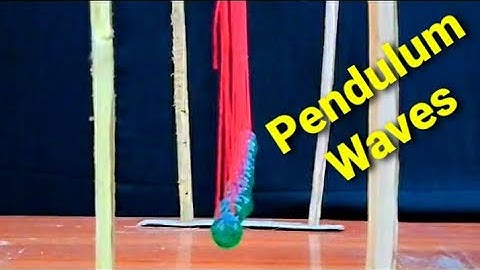 Pendulum waves pattern with marble balls | Newton