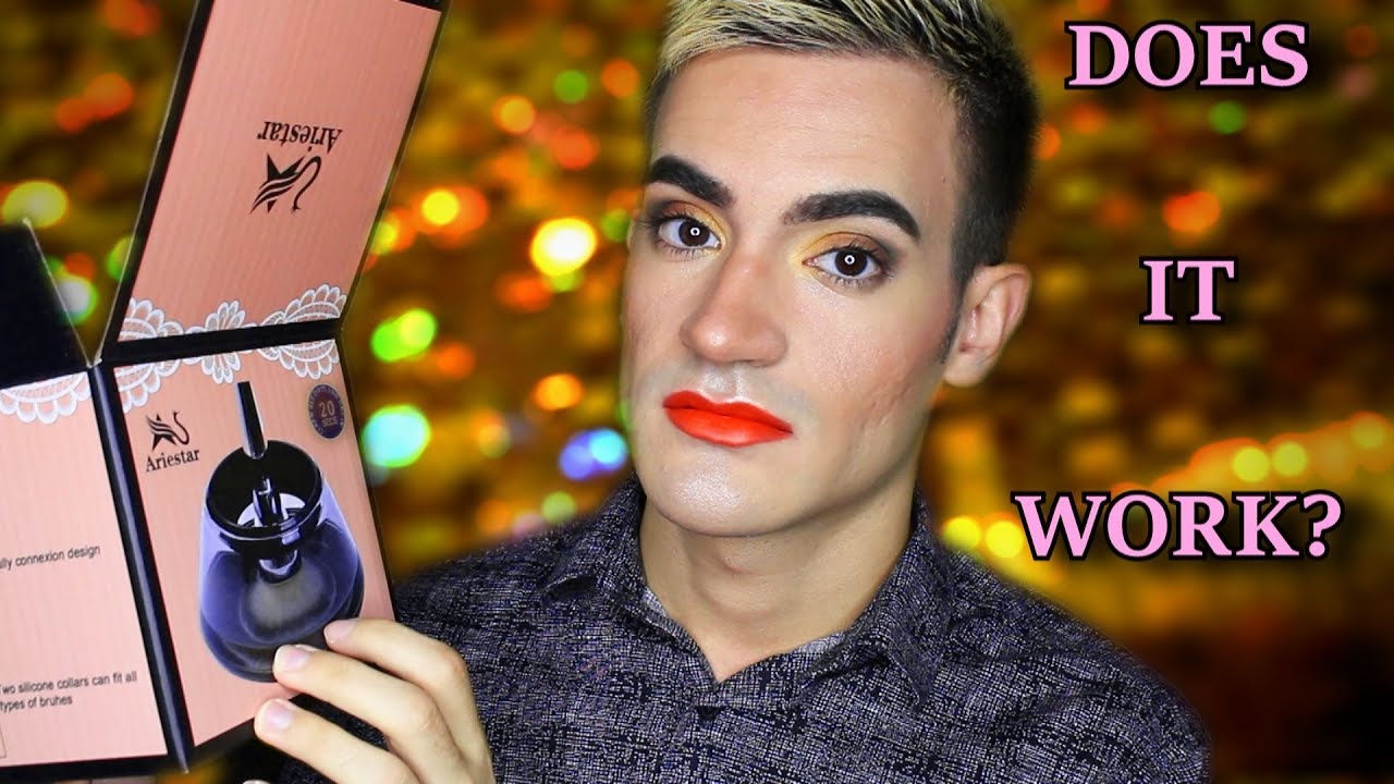 How to Wash Makeup Brushes: Spin Brush Cleaner | DOES IT WORK? (ASMR)