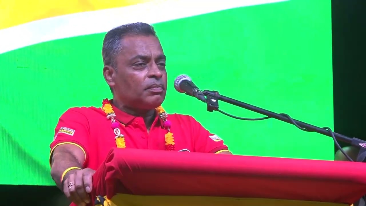 Address by Dharamkumar Seeraj at PPP/C Grand Public Meeting at Mahaica.