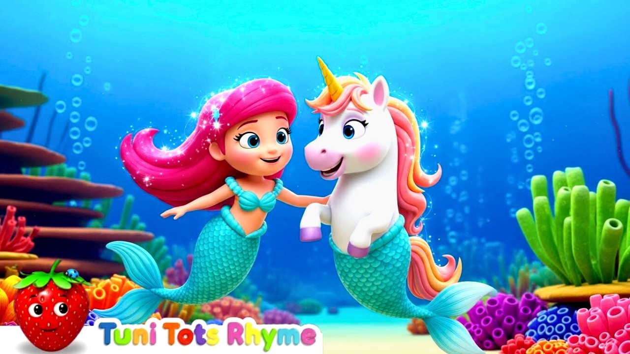 Радужный поп-нашид «Русалка и Единорог» | Веселая исламская песенка для детей | Tuni Tots Rhymes