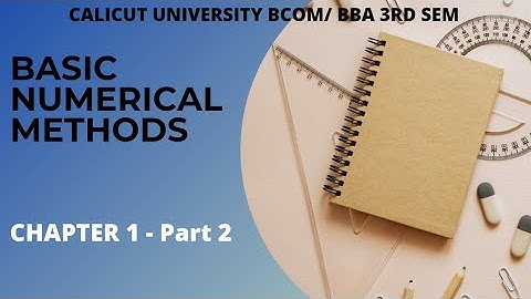 Calicut University 3rd sem Bcom BBA BNM 1st chapter 2nd part