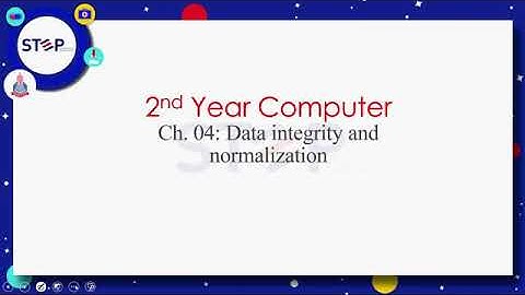 Lecture # 20 Chapter # 04 Data integrity and Normalization
