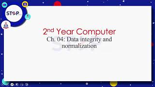 Lecture # 20 Chapter # 04 Data integrity and Normalization