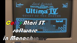 Famous Atari ST Color only software running in Monochrome Net Worth