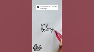 stylish name | Somya | Calligraphy signature