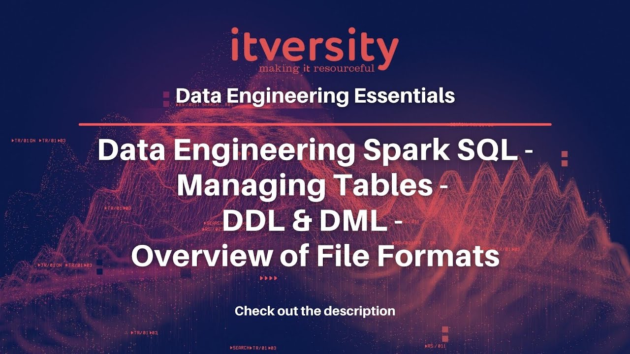 Data Engineering Spark SQL - Managing Tables - DDL & DML - Overview of ...