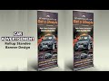 Car Rollup Standee Banner Design | Roll Up Banner Design | Standee Banner Design In Photoshop