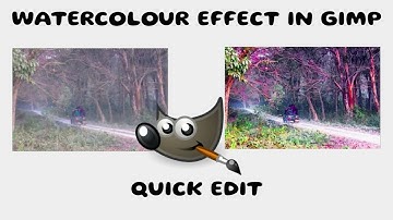 GIMP FastEdit  /- Watercolour Painting Effect to Photo