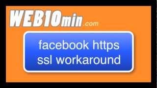 how to setup https in facebook apps without buying ssl certificate