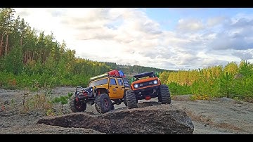 Rock crawling, Axial Wraith 1.9 and Jeep Rubicon
