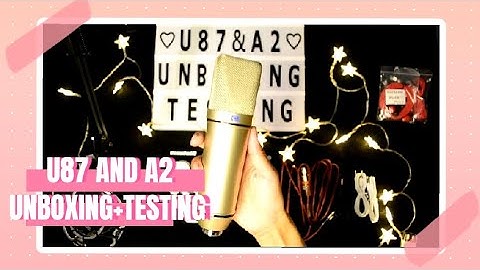 🌵Daily Vlog🌵 U87 Condenser Microphone and A2 Sound Card Unboxing and Testing ♡ For Home Recording ♡