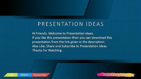 DOWNLOAD Simple and Animated Powerpoint Presentation | THE DARK THEME PRESENTATION  | Shubham Kumar