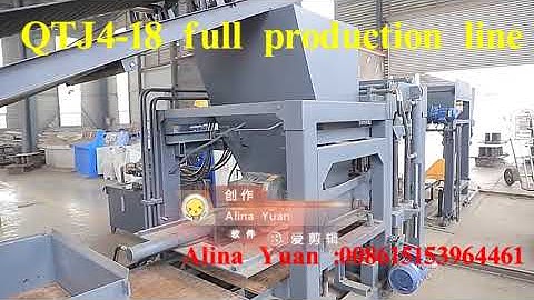 QTJ4-18 Hydraulic auto hollow block making machine by changing molds can produce different shapes