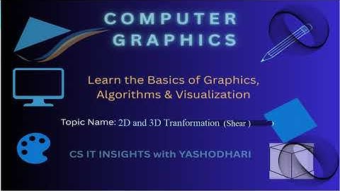2D Transformation Shearing | Computer Graphics Shear transformation| CG Shear transformation