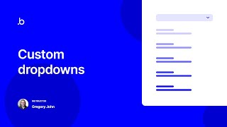 Custom Dropdowns | Bubble.io Tutorial