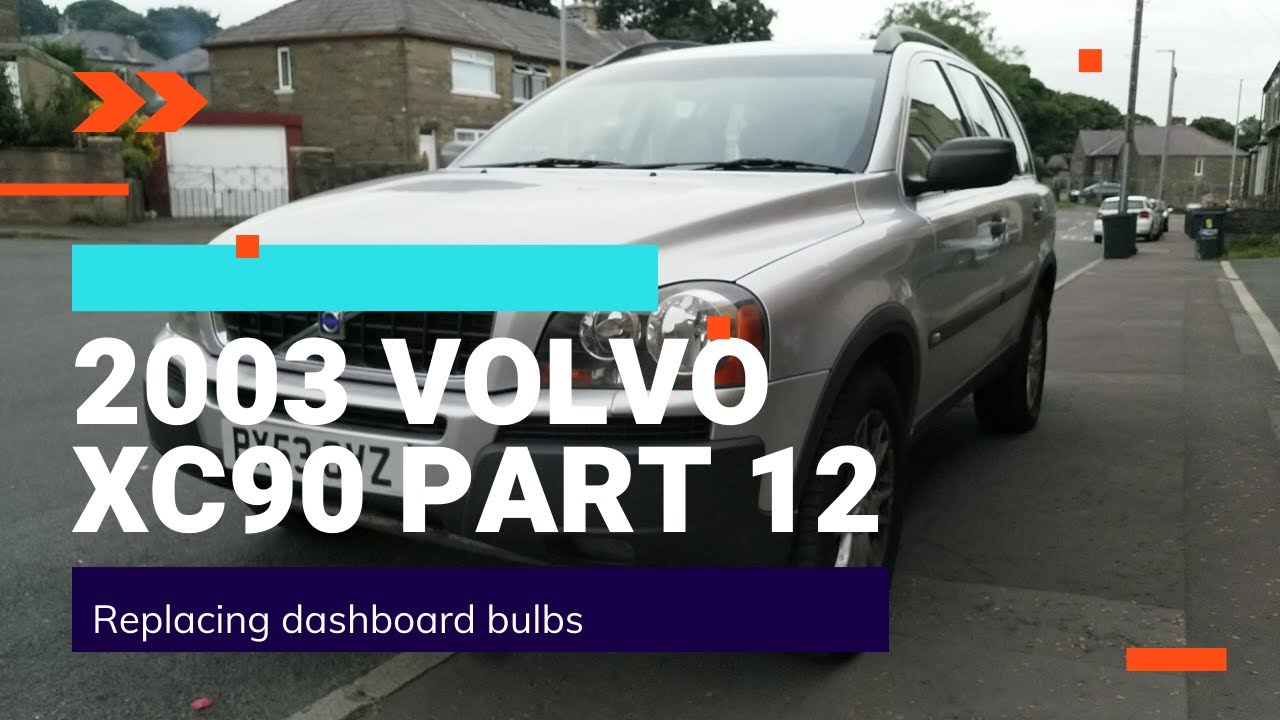 2003 Volvo XC90 Part 12 - Replacing the dashboard bulbs - YouTube