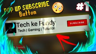 Pop-Up Subscribe button animation | EDITING TUTORIAL