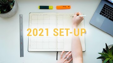 My 2021 Bullet Journal Set-Up | Minimal, Practical, Functional