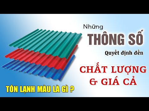 Video Tôn Lạnh Mạ Màu Là Gì ? Những Thông Số Quyết Định Chất... - youtube
