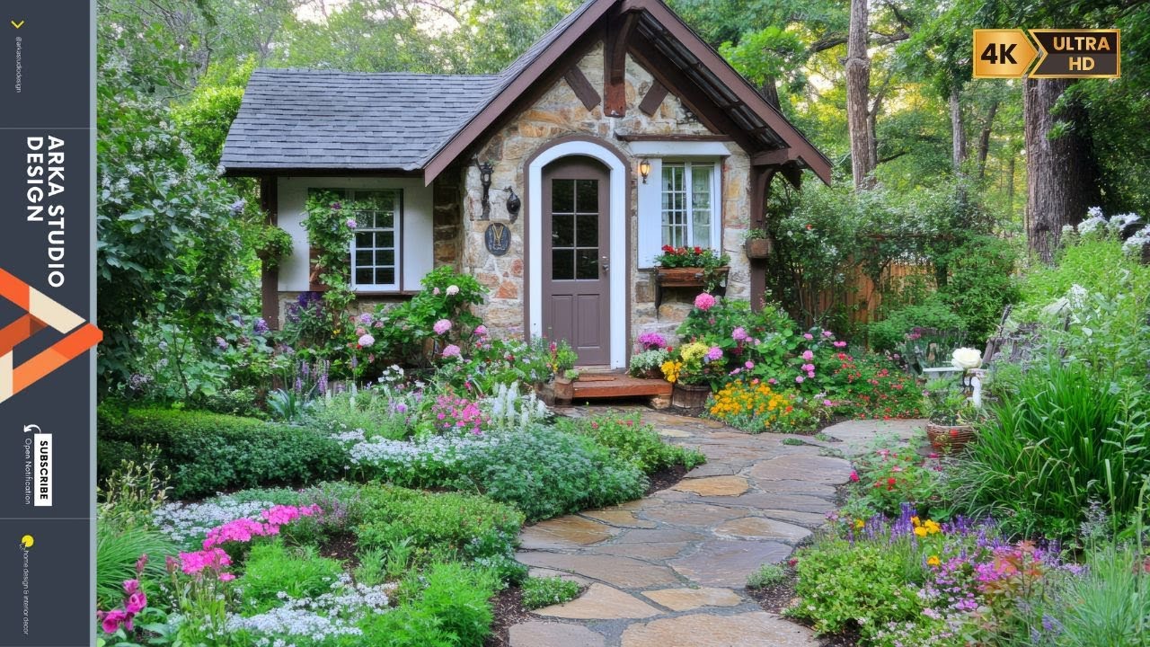 Rustic Cottage Garden Retreats: Small Space Ideas with Charming Paths ...