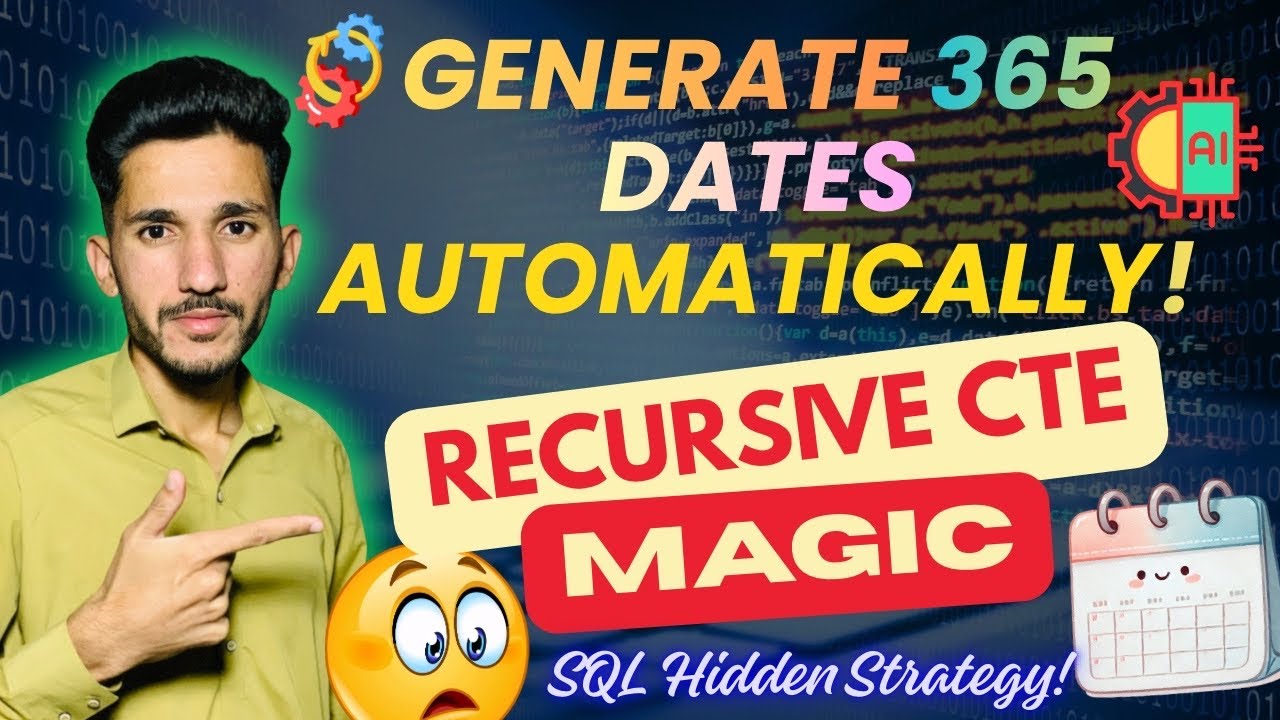Create a Dynamic Date Table in SQL Using Recursive CTE (Generate 10 ...