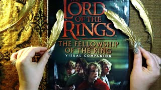 ASMR Book 📗 The Lord of the Rings Visual Companion 🕯 Page Turning, Tapping, Tracing, Whispering