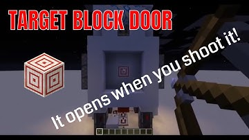 TARGET BLOCK DOOR | 1.16 Redstone Tutorial