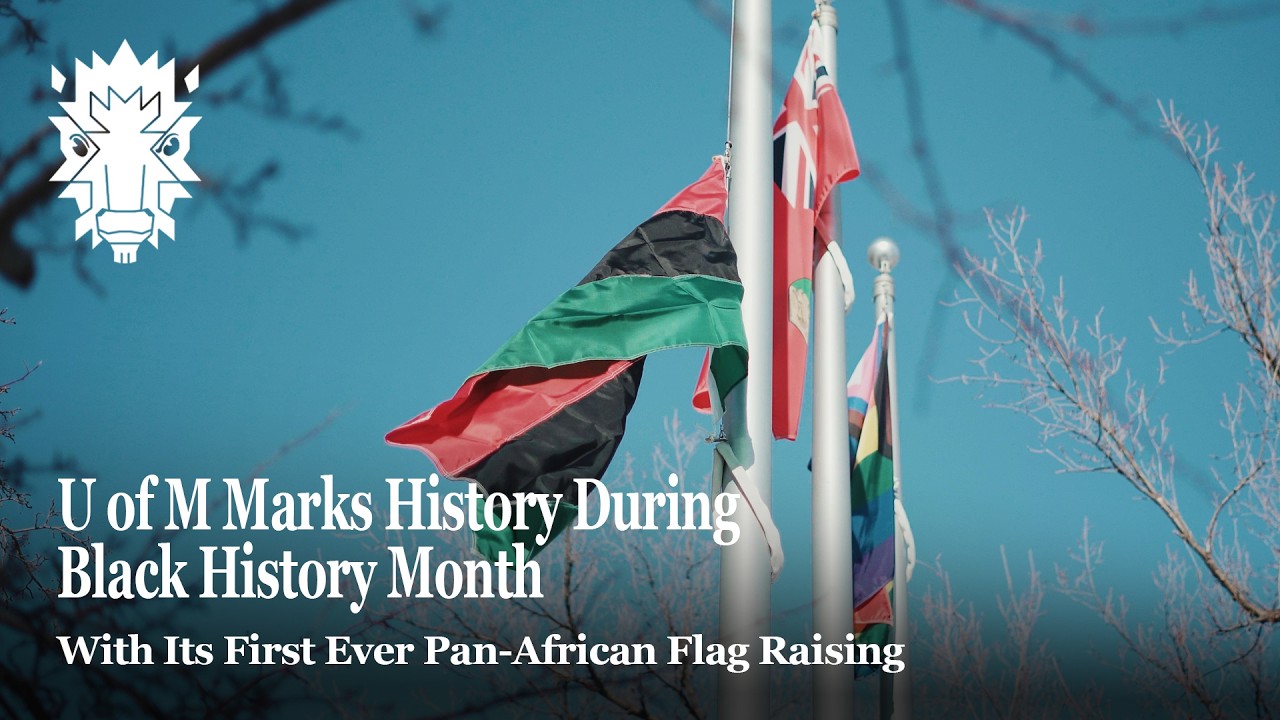 U of M Raises Pan-African Flag for Black History Month