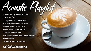 Best English Acoustic Love Songs♫ Relaxing Coffee Music Playlist