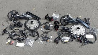 GROUPSET SLX M7100 12 SPEED KOMPLIT HUB FREEHUB ROTOR