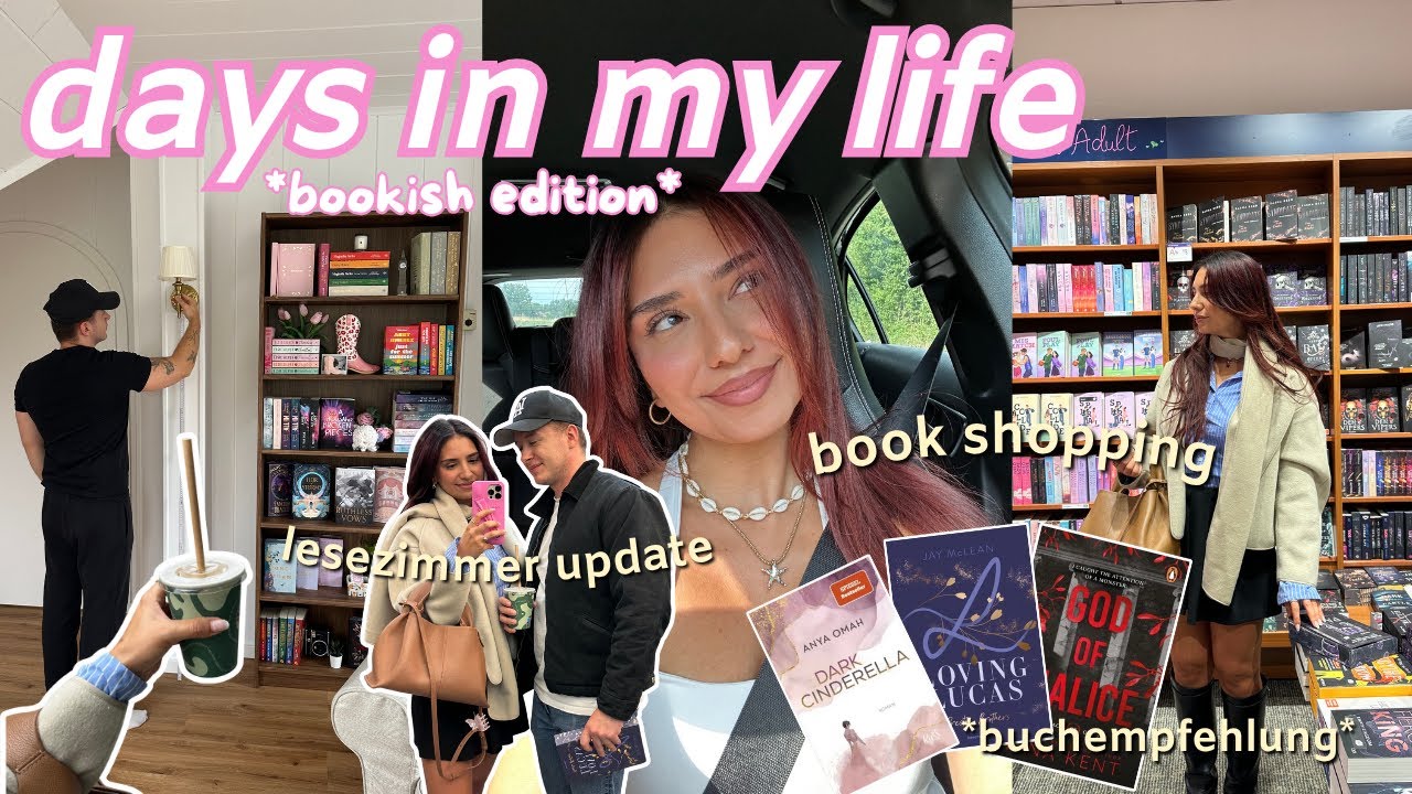 book shopping, bücherzimmer update, book haul, current read ✨*days in my life*