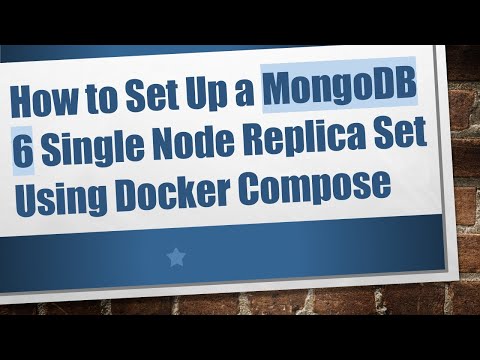 How to Set Up a MongoDB 6 Single Node Replica Set Using Docker Compose