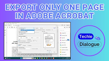 How to Export Only One Page in Adobe Acrobat