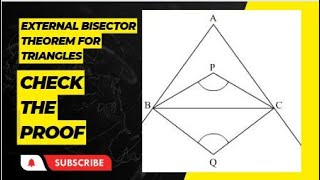 Famous Geometry :External Bisector of angles theorem for Triangles Wealth