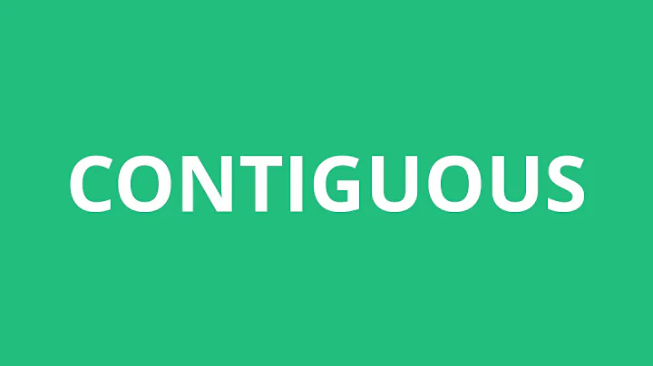 How To Pronounce Contiguous - Pronunciation Academy